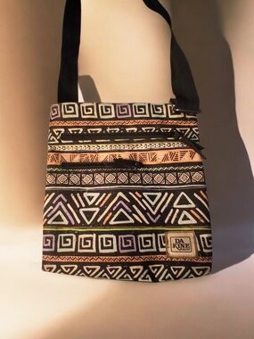 DAKINE Multicolor Geometric Crossbody Bag - Black Strap